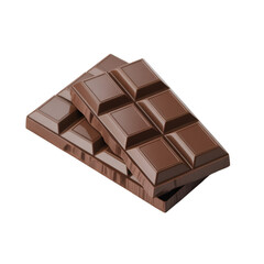 Fototapeta premium chocolate bar on white background