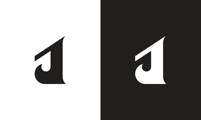 J logo, monogram unique logo, black and white logo, premium elegant logo, letter Vector minimalist abstract