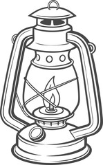 Obraz premium old lamp on white background