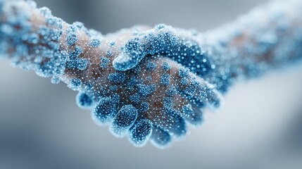 A chromosome representation illustrating genetic connections and partnerships within the context of blockchain technology