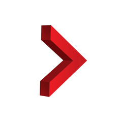 Unique and simple arrow icon. Modern charts and info-graphic elements.