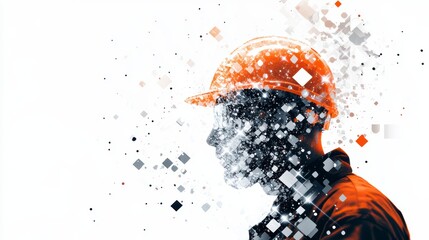 Fototapeta premium welder working sparkles blurred cut out.