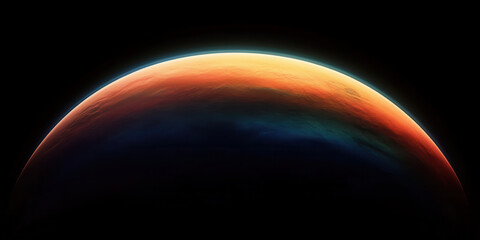 Stunning View of a Colorful Alien Planet
