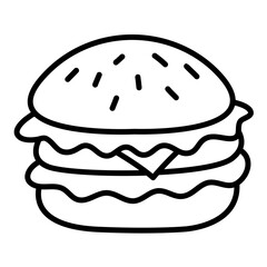 hand drawn hamburger