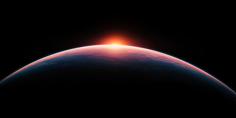 Celestial Sunrise on a Distant Planet