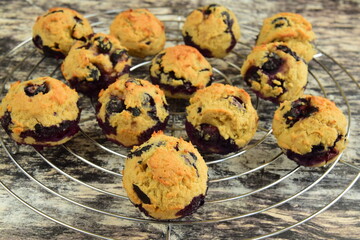 Gluten free blueberry coconut muffins 