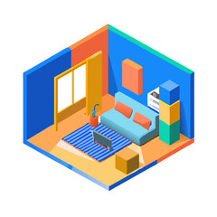 Fototapeta premium isometric view of a modern building