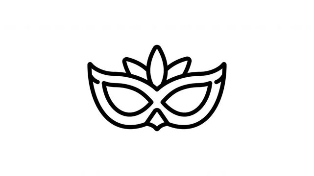 Animated Masquerade Party Face Mask