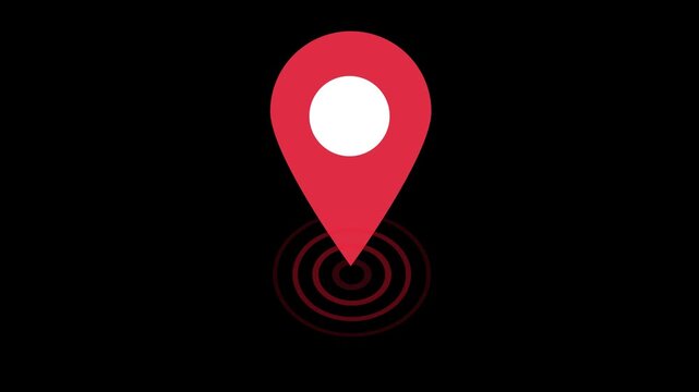 Map pointer icon. Pin location symbol GPS