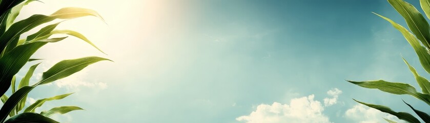 Fototapeta premium Expansive view of a brilliant blue daytime sky filled with soft puffy white clouds a serene and tranquil atmospheric nature background perfect for creative projects.
