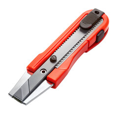 Utility knife cutter isolated on transparent background