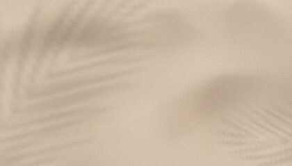 Beige sand texture background with soft tropical palm leaf shadows for natural product display,spa branding,organic skincare promotion,Vector minimalist packaging mockups or wellness ads