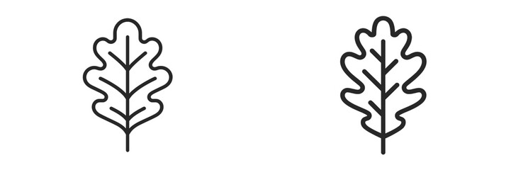 Vector illustration of leaf designs for nature themes and projects