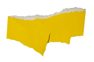 PNG Ripped yellow paper torn edges with transparent background paper tear