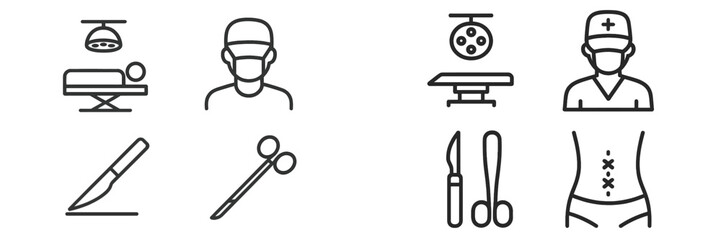 Surgical tools and professionals in a healthcare setting