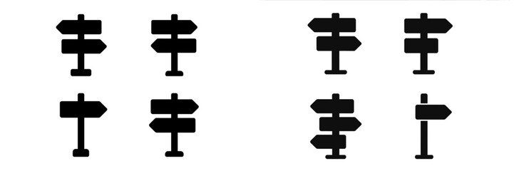 Obraz premium Directional sign vector illustration for navigation and guidance