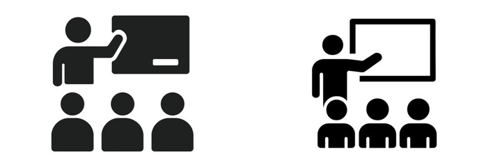 Group of people engaged in a lecture or presentation setting