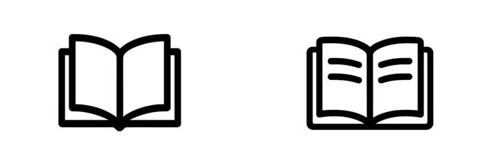 Vector illustration of open books for educational content