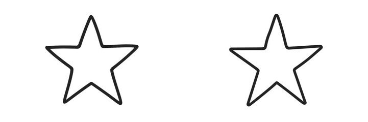 Obraz premium Vector illustration of simple stars in minimalist design style