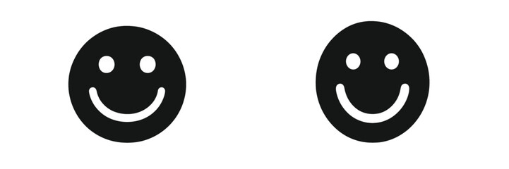 Fototapeta premium Whimsical vector illustration of smiling faces in simple design