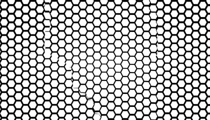 Abstract honeycomb pattern