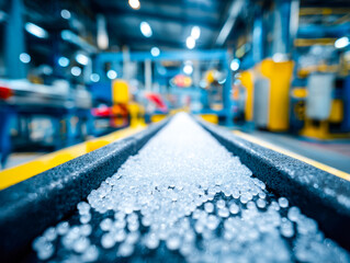 Precision manufacturing of small glass or plastic components in an industrial setting