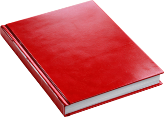 red book isolated on white