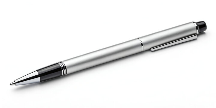 Ballpoint pen writing tool isolated clearly on white background