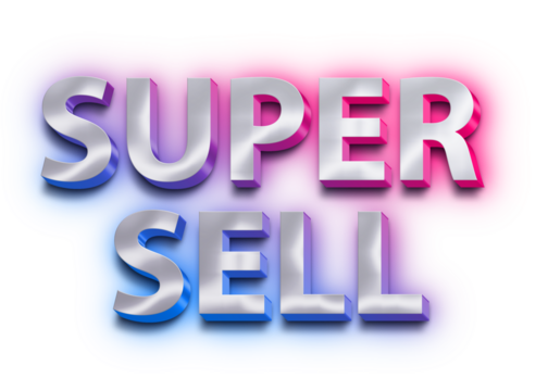 Light box gradient text effect. happy. super discount. super sell. 