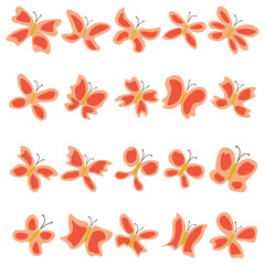 Butterfly Insect Illustration Set &ndash; Colorful Vector Elements Collection