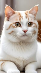 Fototapeta premium cat on a white background