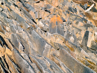 rocky shore of the Arctic Ocean without people