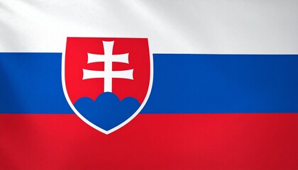 Fototapeta premium Slovakian national flag background