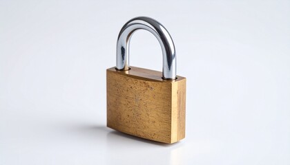padlock on a black background