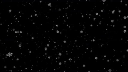 Winter snow - falling snowflakes animation, seamless loop. Alpha channel
- Powered by Adobe