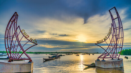 Beautiful sunrise in 