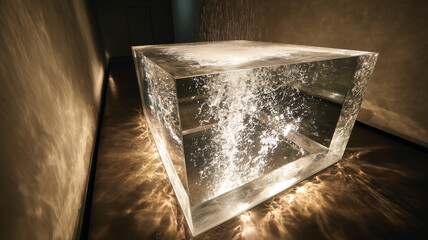 Cube with internal light effect