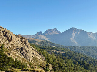 Paysage corse sur le GR20 Sud