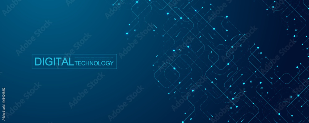 Canvas Prints motherboard technology circuit board texture design. creative idea ai banner concept for internet te