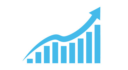 Growth chart business success financial data analysis