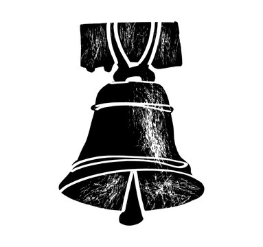Ring of bells, carillon, zvon, bell. Music festival poster. Percussion musical instruments. Competition. A set of vector illustrations. Minimalistic design. Banner, flyer, cover, print.