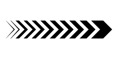 Black and White Chevron Arrow pattern - Geometric Directional Design Background.