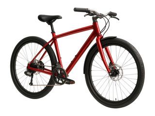Red bicycle.