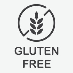 Gluten free vector icon. Isolated symbol