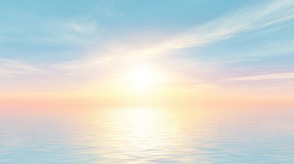 Obraz premium Abstract background of sea and sky, dreamy minimalist gradient image