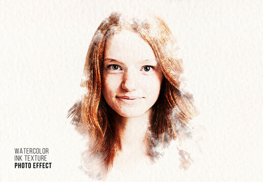 Watercolor Ink Texture Photo Effect
