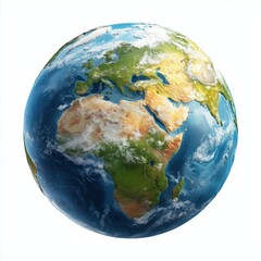 Detailed Earth Globe Map , PNG isolated cut out image