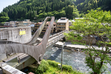 杖立橋の風景（小国町）