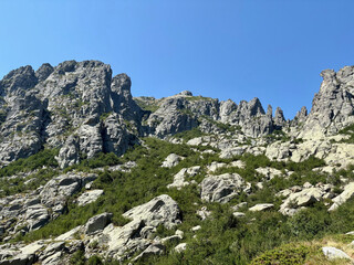 Sentier du GR20 en Corse