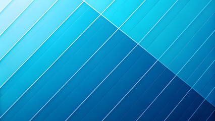 Obraz premium Bright Cyan and Electric Blue Minimalist Abstract Background with Geometric Lines. Perfect for: tech marketing, digital products, social media ads, corporate presentations